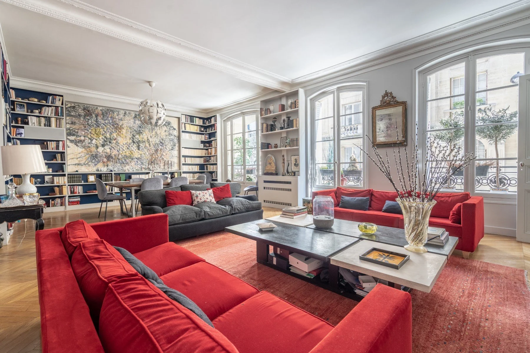 luxury apartment paris university living room