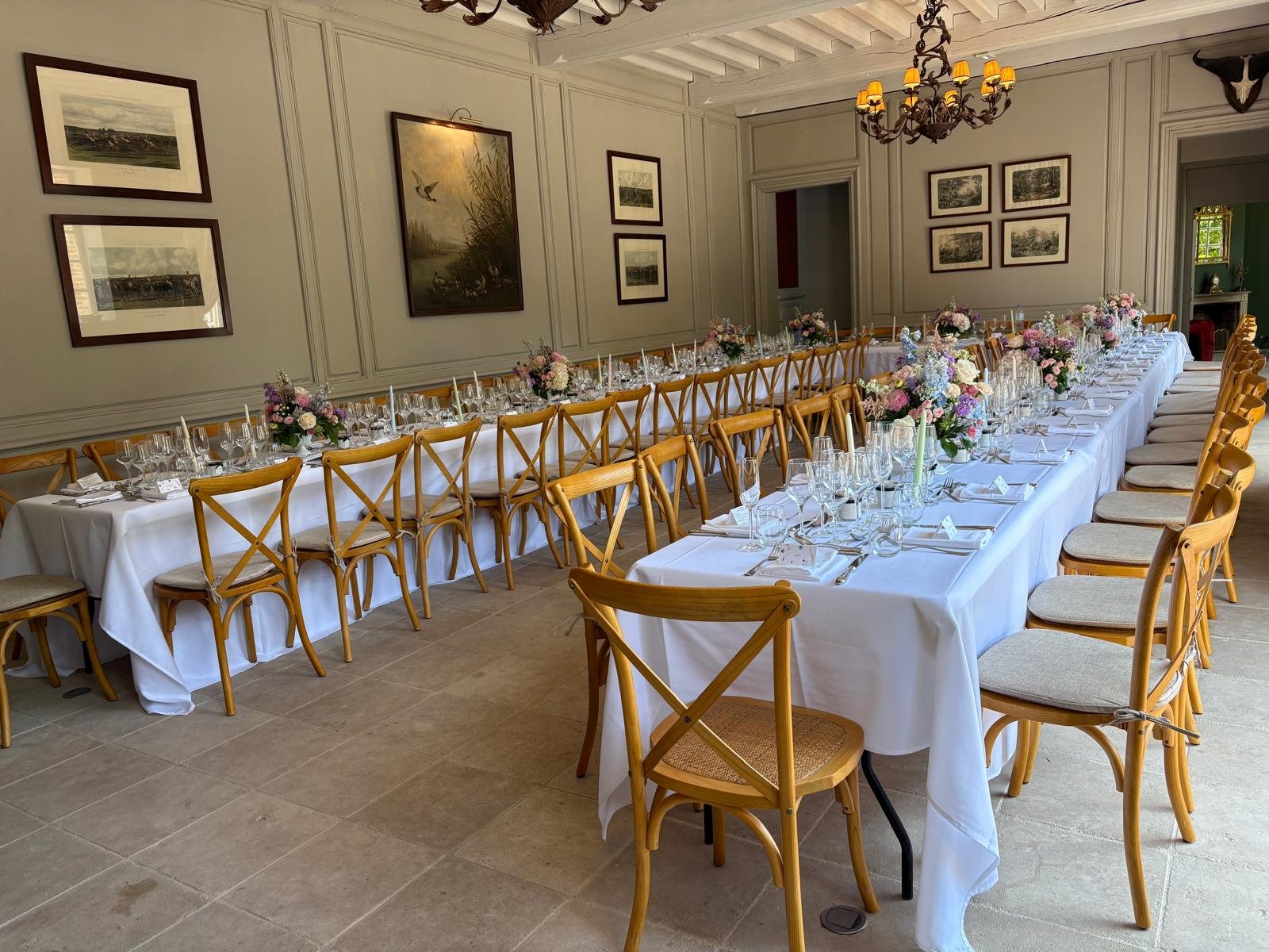wedding lyons-la-forêt reception room