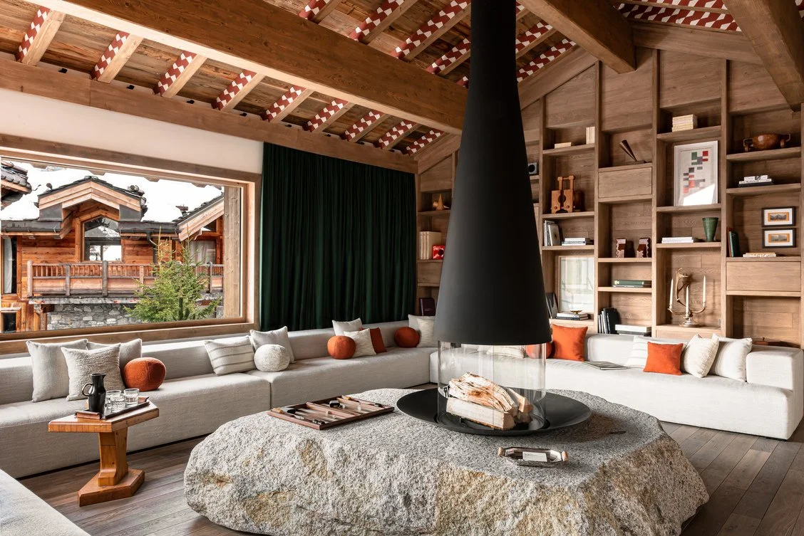 courchevel 1550 chenus luxury chalet living room