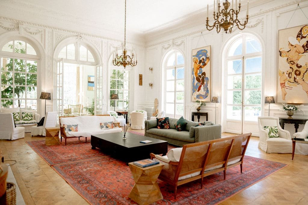 large luxury villa for families lounge area