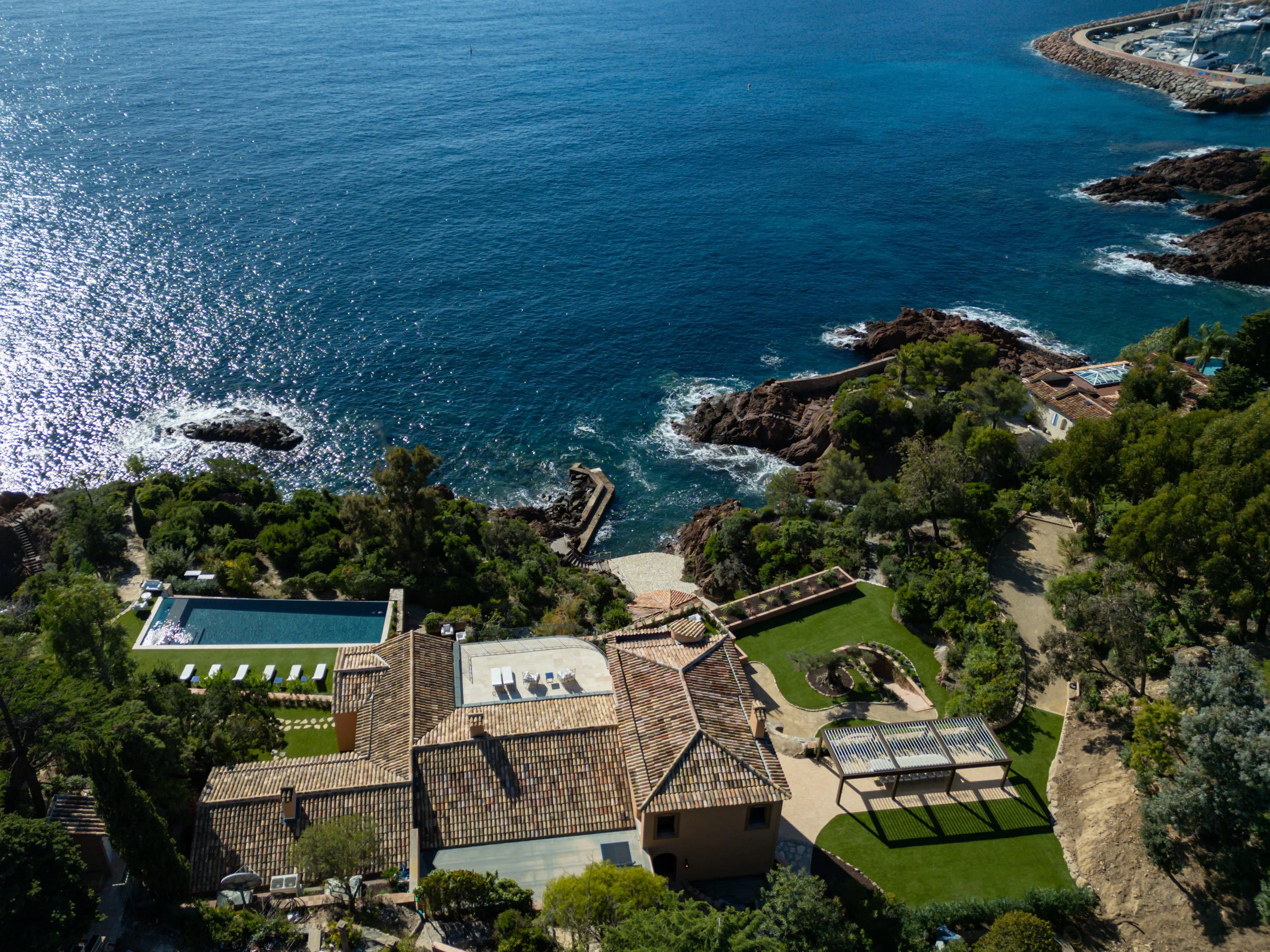 luxury villa Théoule sur Mer sea view