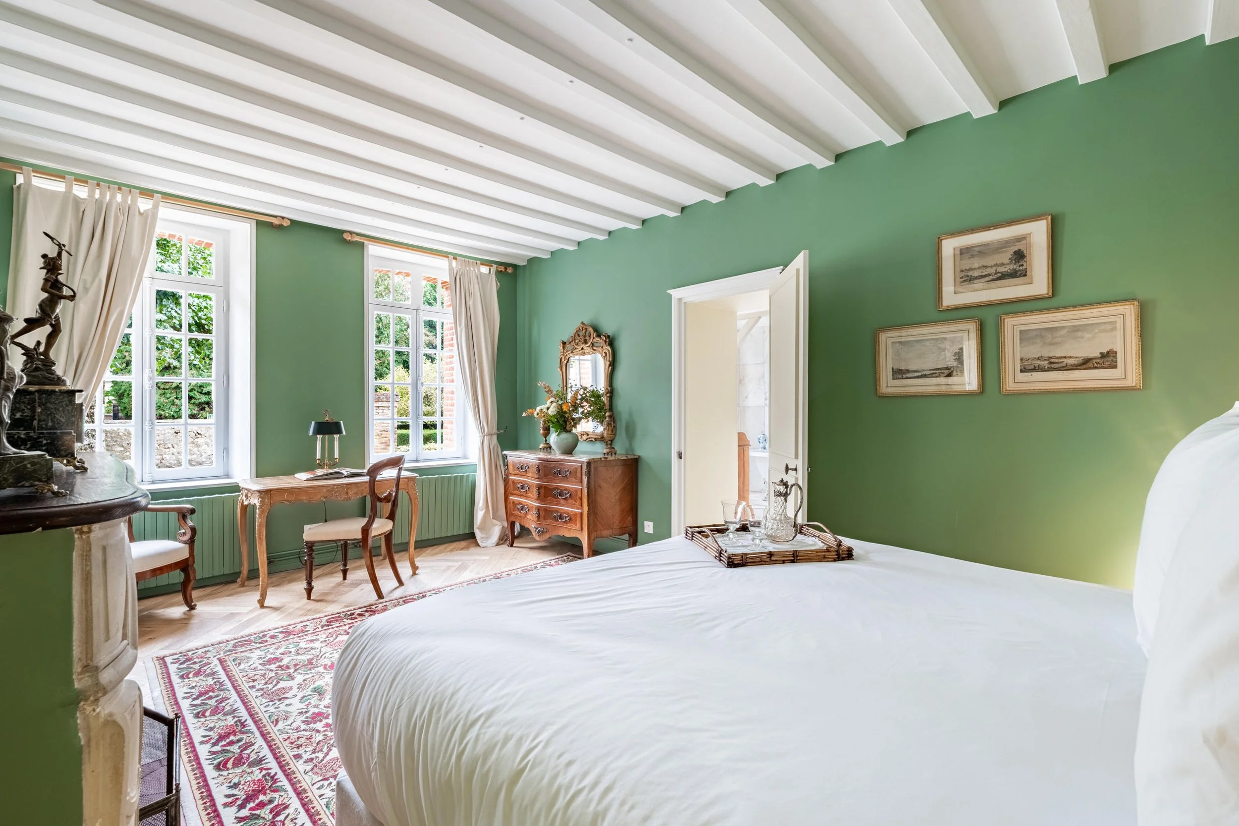 luxury villa lyons la forêt bedroom