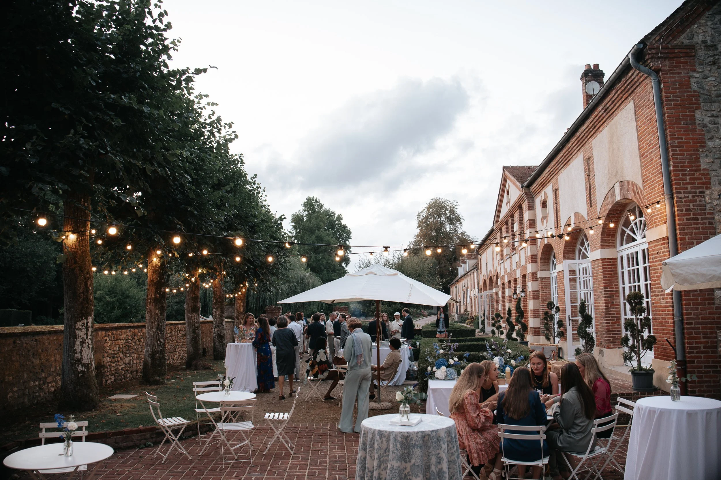 getting married in france terrace