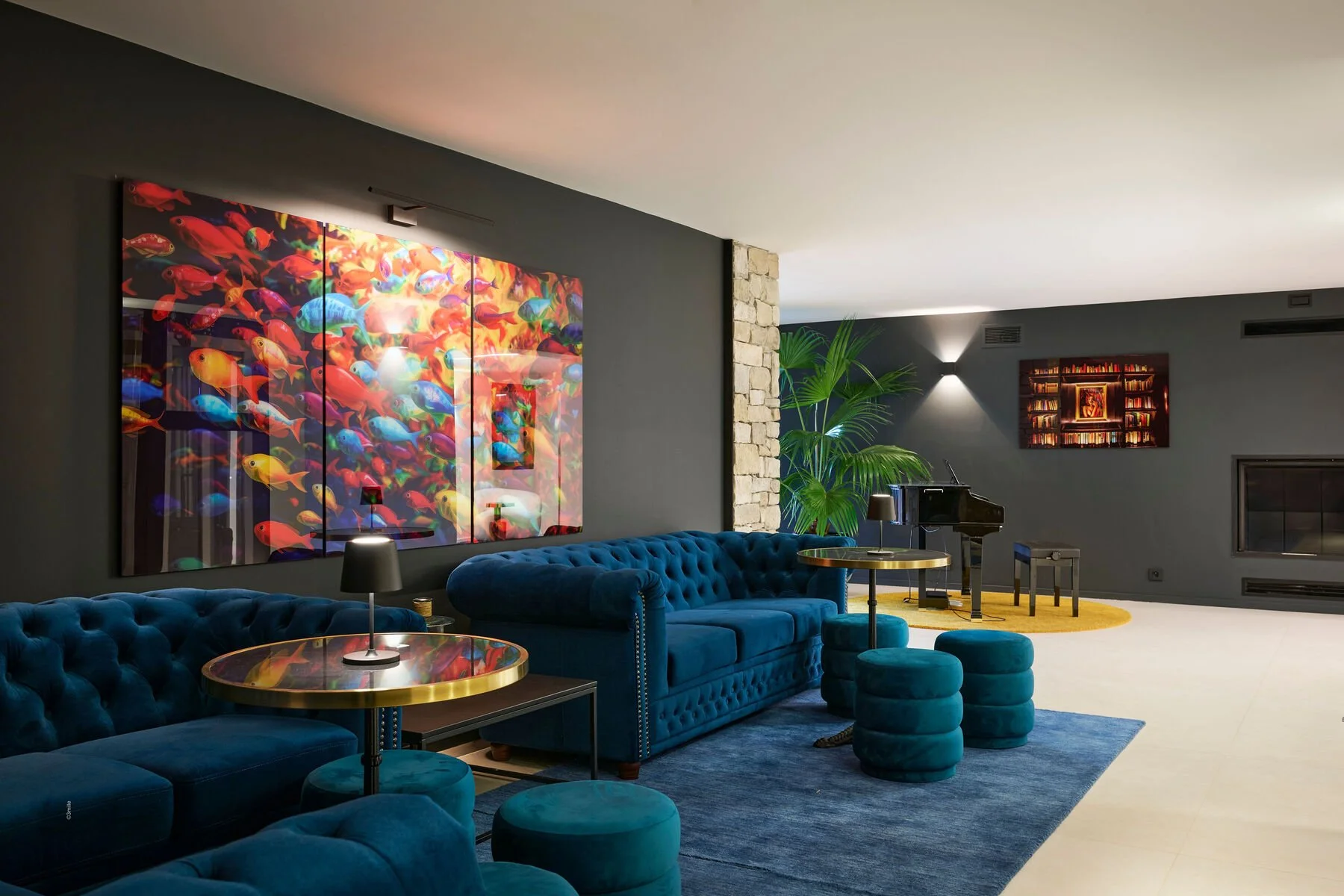 Luxury villa in La Ciotat living room