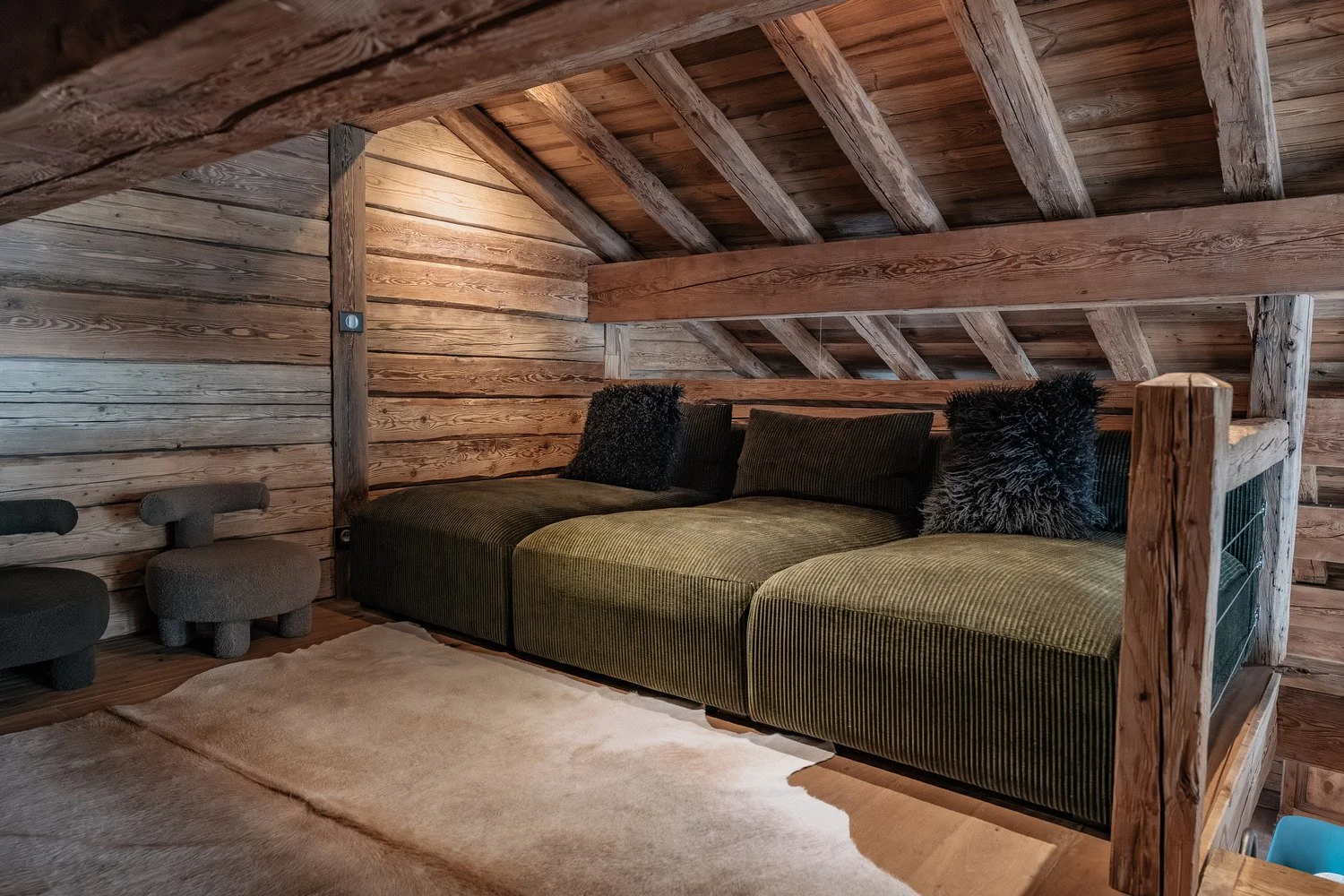 luxury chalet val d'isère bellevarde living room