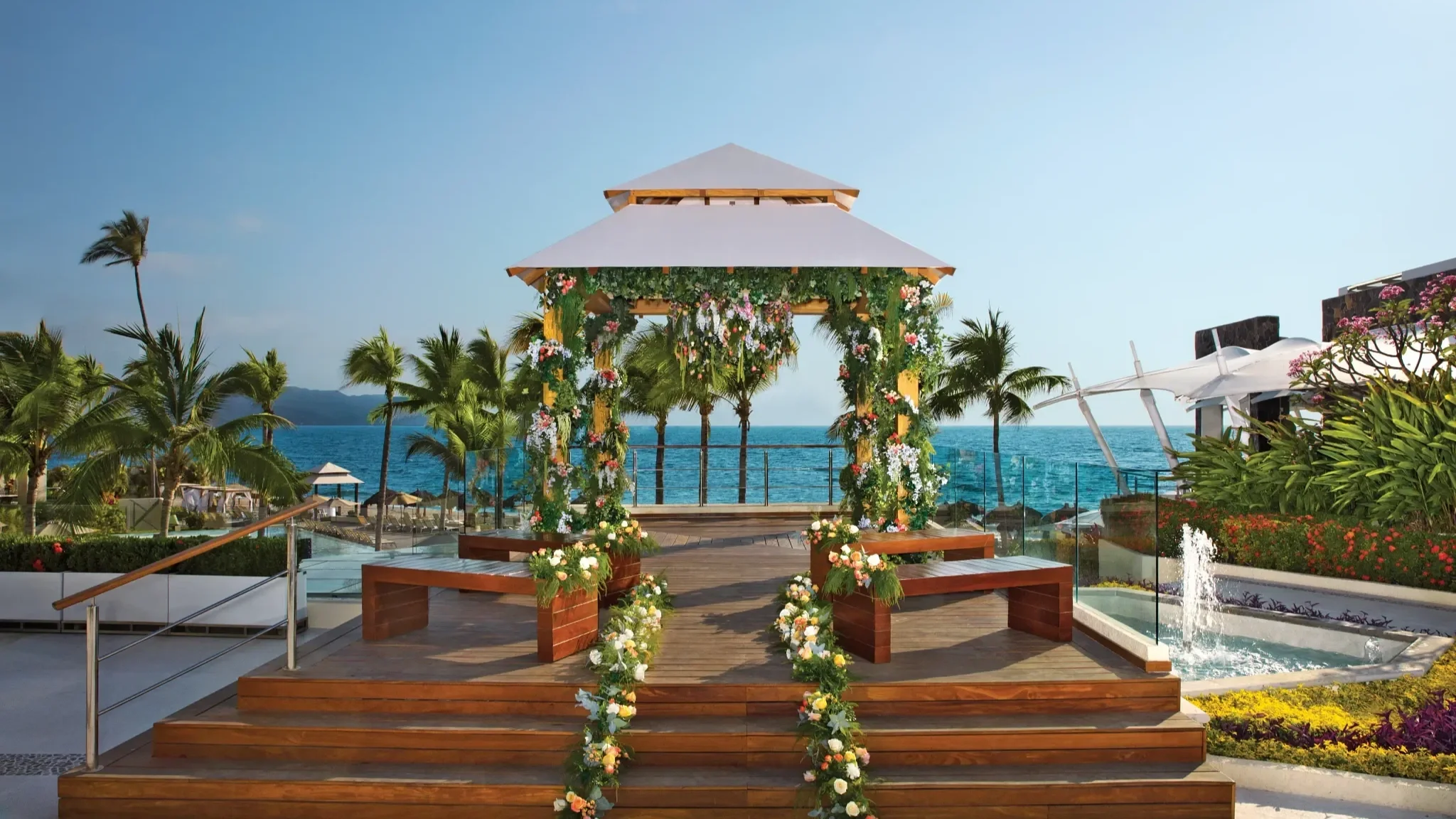 all inclusive wedding sea view ceremony