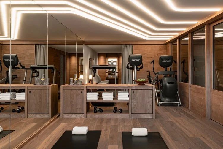 courchevel 1550 chenus luxury chalet fitness room