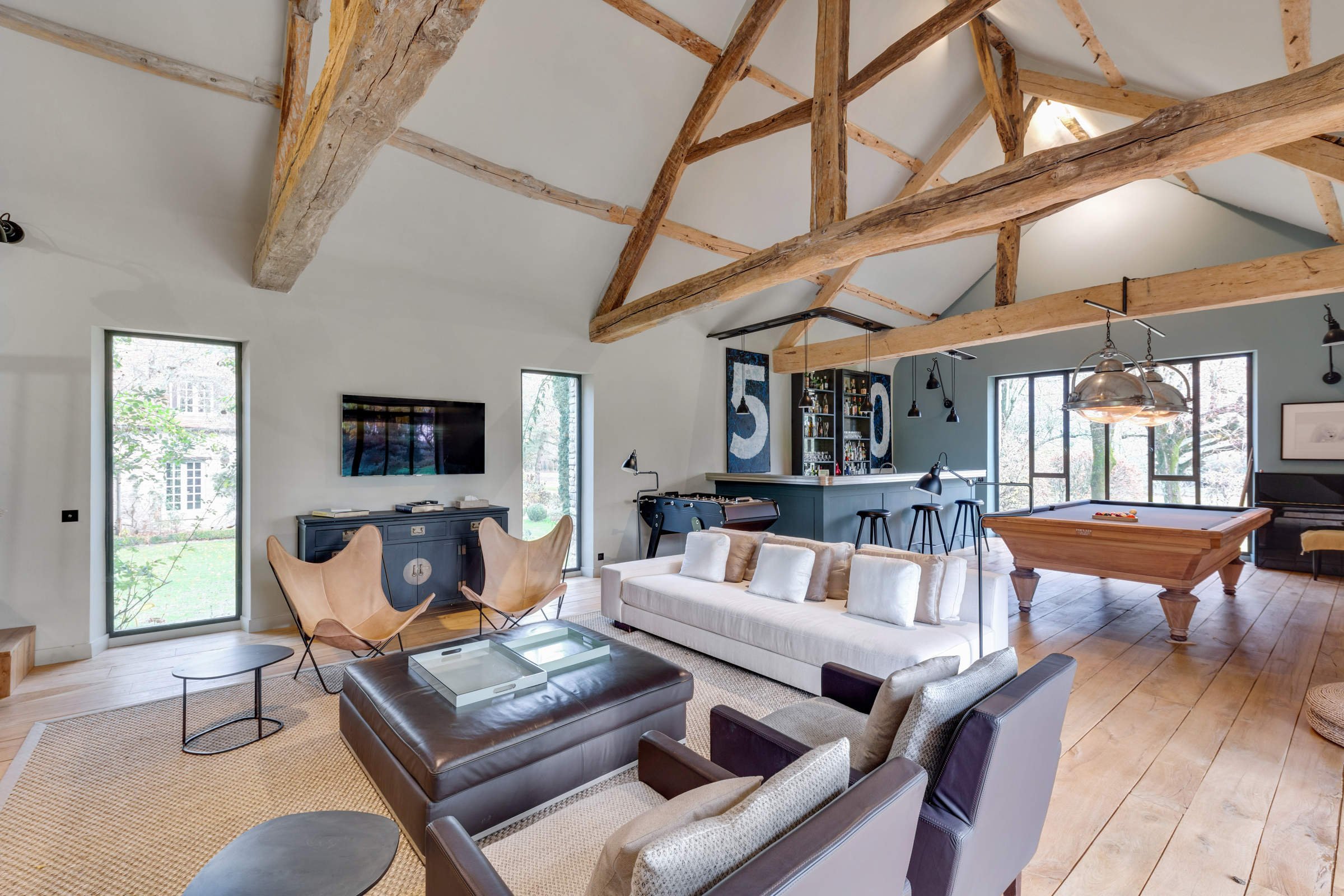 Luxury villa in Giverny living room
