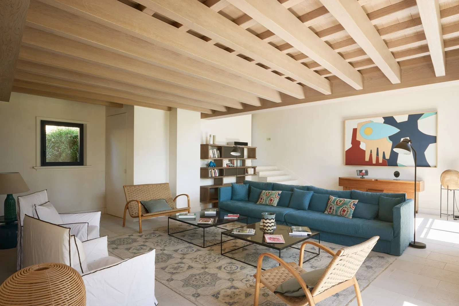 Luxury villa rental Beauvallon living room