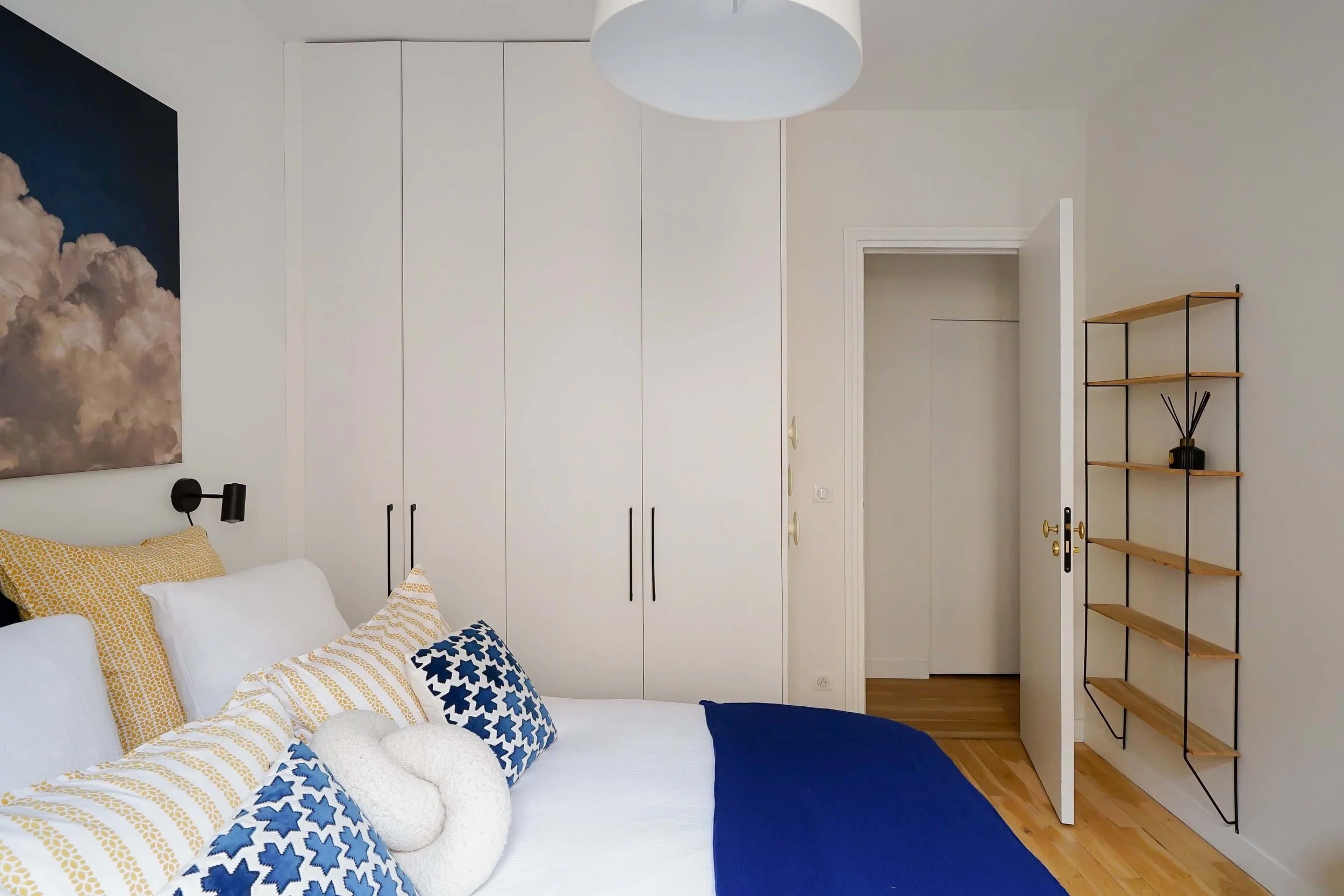 luxury apartment paris mouffetard bedroom