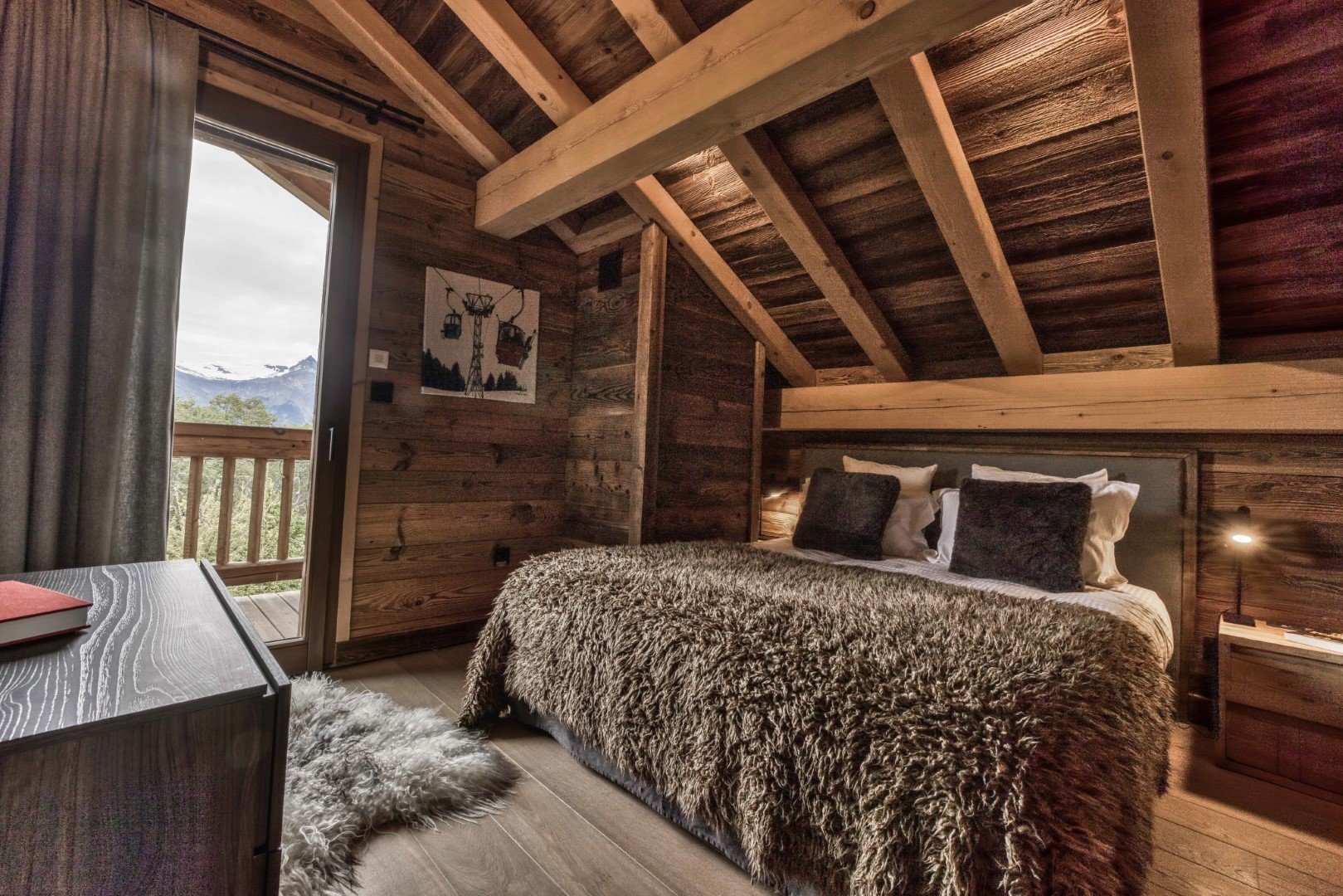 chalet saint gervais bedroom