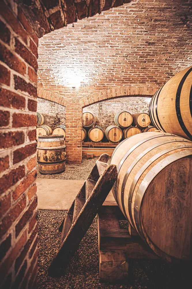 chateau in beaune wine cellar