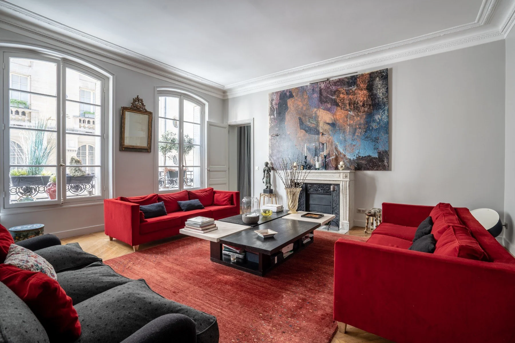 luxury apartment paris university living room