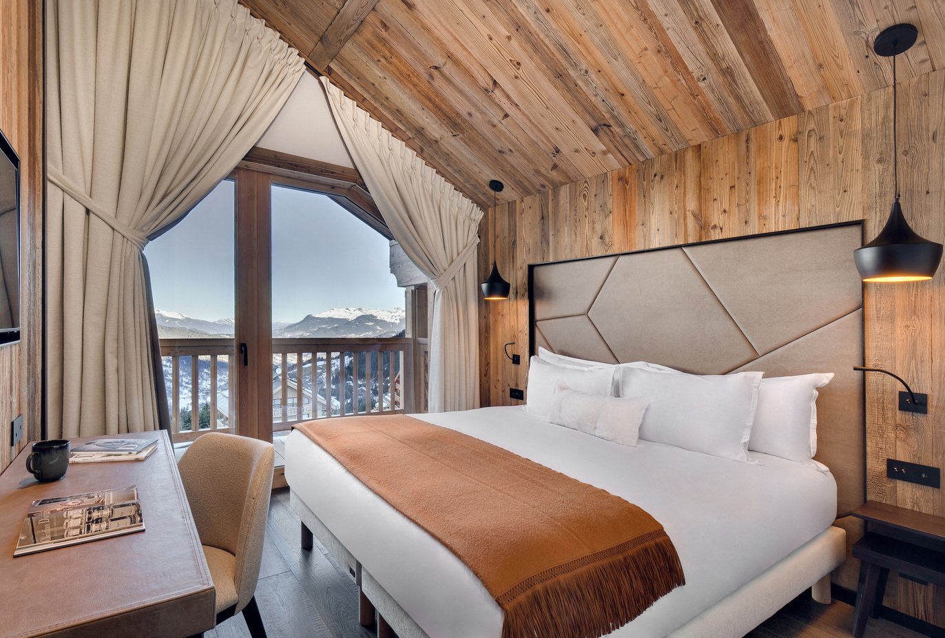meribel belvedere luxury chalet bedroom