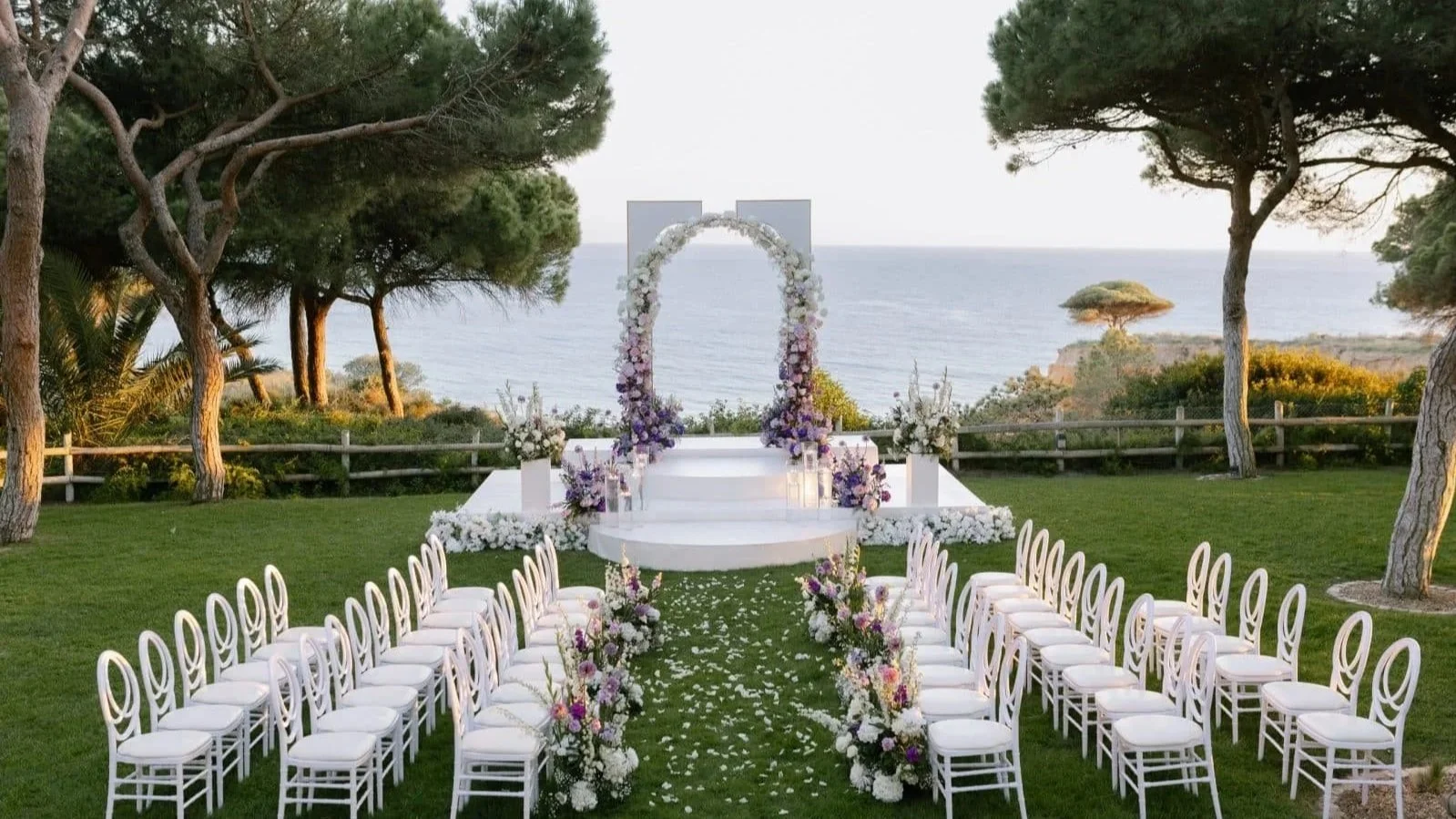 all inclusive wedding garden with sea view