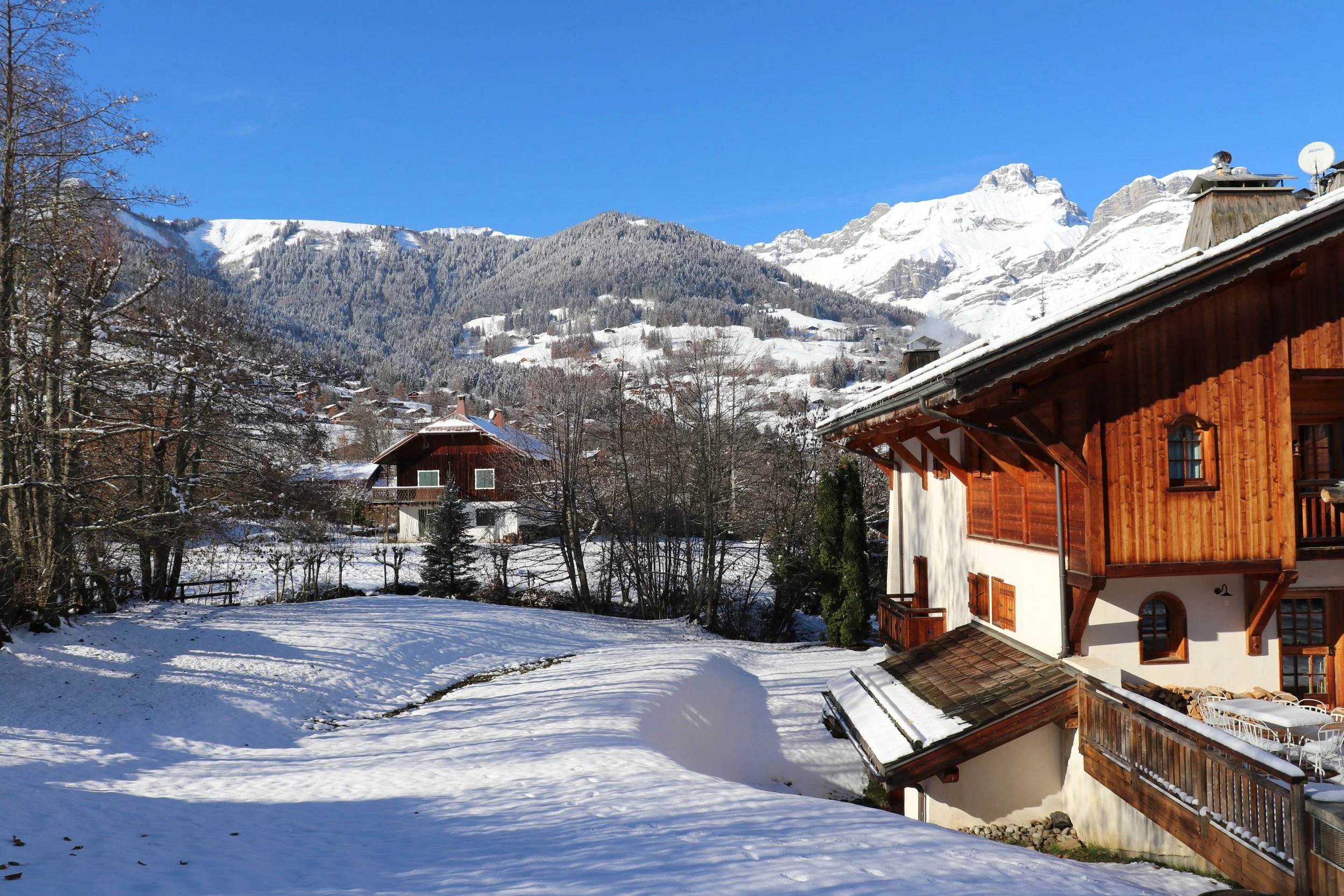 Combloux corporate retreat snow luxury chalet