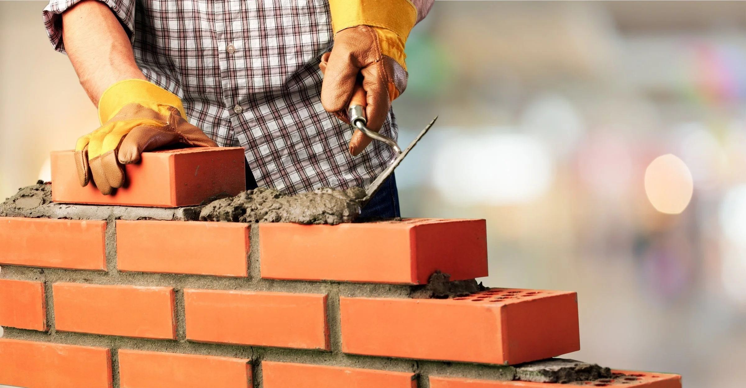 Bricklaying tools and masonry craftsmanship