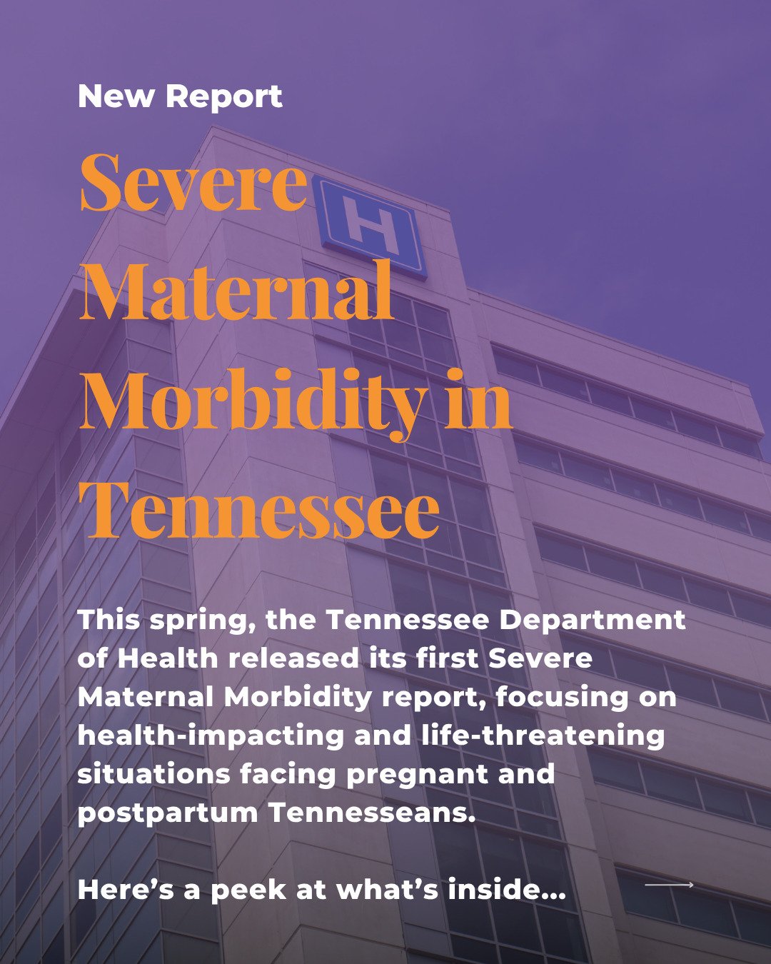 We, rightfully, often talk about maternal mortality, or deaths related to or associated with pregnancy in Tennessee. But what about other traumatic, life-threatening and health-impacting experiences? Tennessee released the first Severe Maternal Morbi