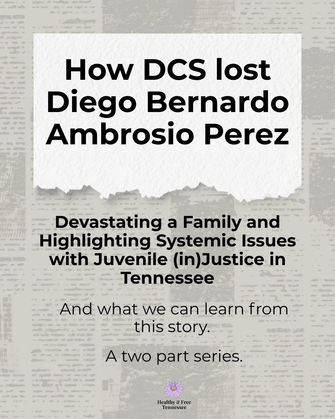 Diego should be home with his family in Memphis! Read more about this story and check back tomorrow as we discuss deescalation and abolitionist responses to these types of situations. ABC24 Story: https://www.localmemphis.com/article/news/local/famil