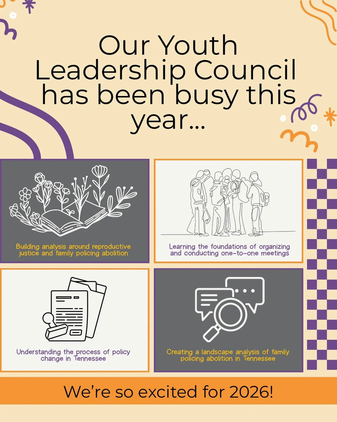 You may have been wondering what our Youth Leadership Council has been up to! Well, it&rsquo;s been 4 months of learning and building skills! Stay tuned for their brilliance to be front and center in 2026!