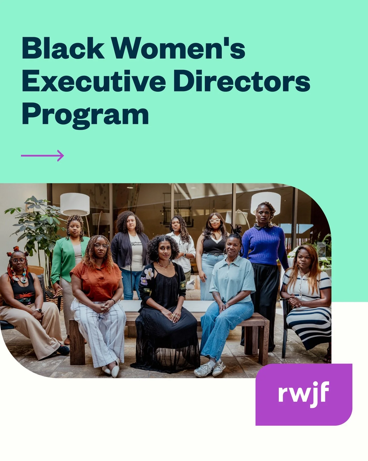 For the past year, our Outgoing Executive Director has been participating in @rwjfoundation&rsquo;s Black Women&rsquo;s Executive Directors Program inaugural cohort! 

Being a Black woman leader in this intensifying political climate requires vision,