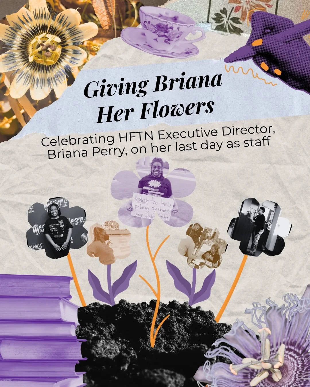 💜🧡Today is Briana&rsquo;s last day with HFTN. We wanted to honor her publicly and give Briana her flowers. Please drop in the comments your favorite memory, moment, or saying of Briana to honor her work and legacy. 💜🧡