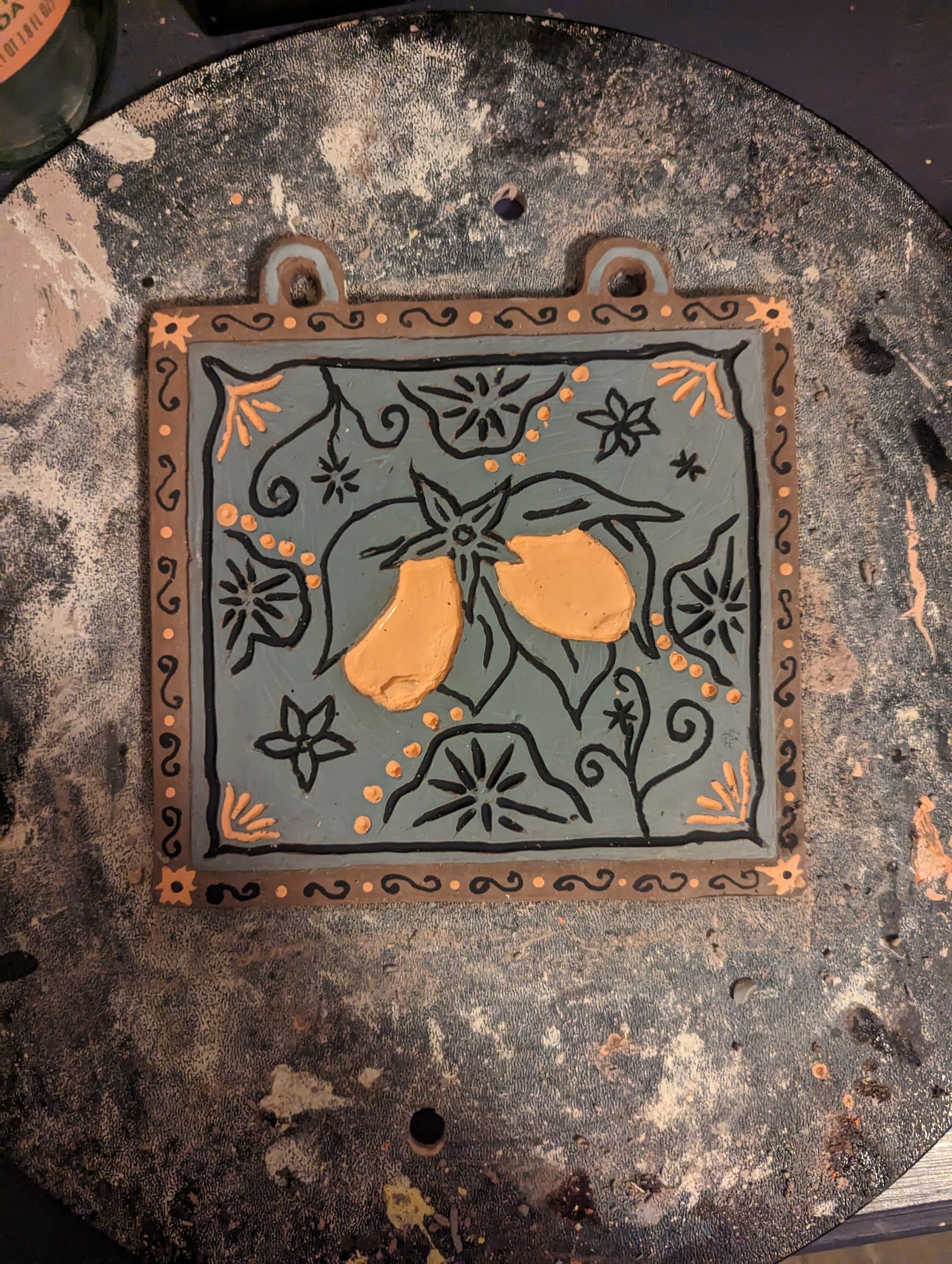 Tarot Card Tile Painting