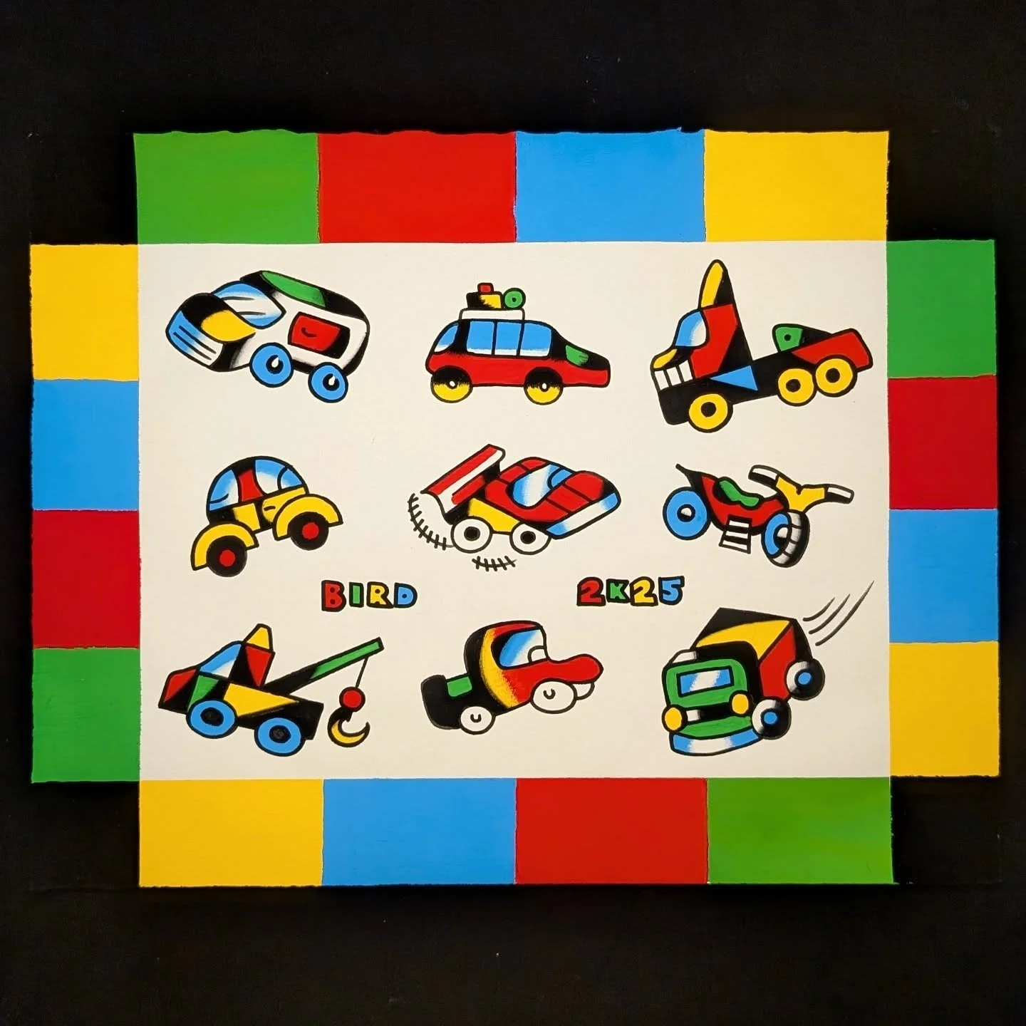 🏎️🌞 I WOKE UP IN A NEW BUGATTI 👼🏎️ i started this sheet in Portland OR ~3,000 miles away, drawing cars from memory 🙂&zwj;↕️🚙 finally finished it last week &amp; i have some more to paint for you too 💁&zwj;♀️😘

1,000s of designs ready to go ⏰
