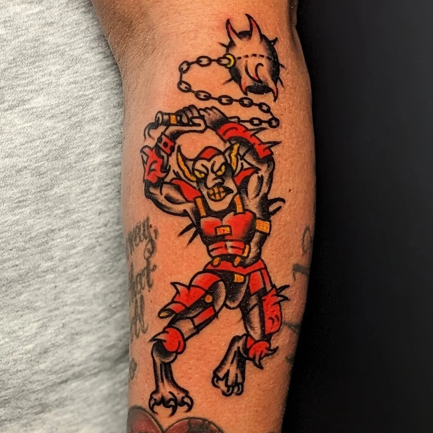 👹🌞 RAGING GOBLIN 👼🗡️ have i ever played MTG? 🤔 no 🙆&zwj;♀️ do I love the card art? 🙌 hell yeah 🥳 made this custom one as a walk-in for Rich a few weeks back 💪⚔️

1,000s of designs ready to go ⏰
tattooing at @heartofgoldtattooclub 💛
PHILADEL