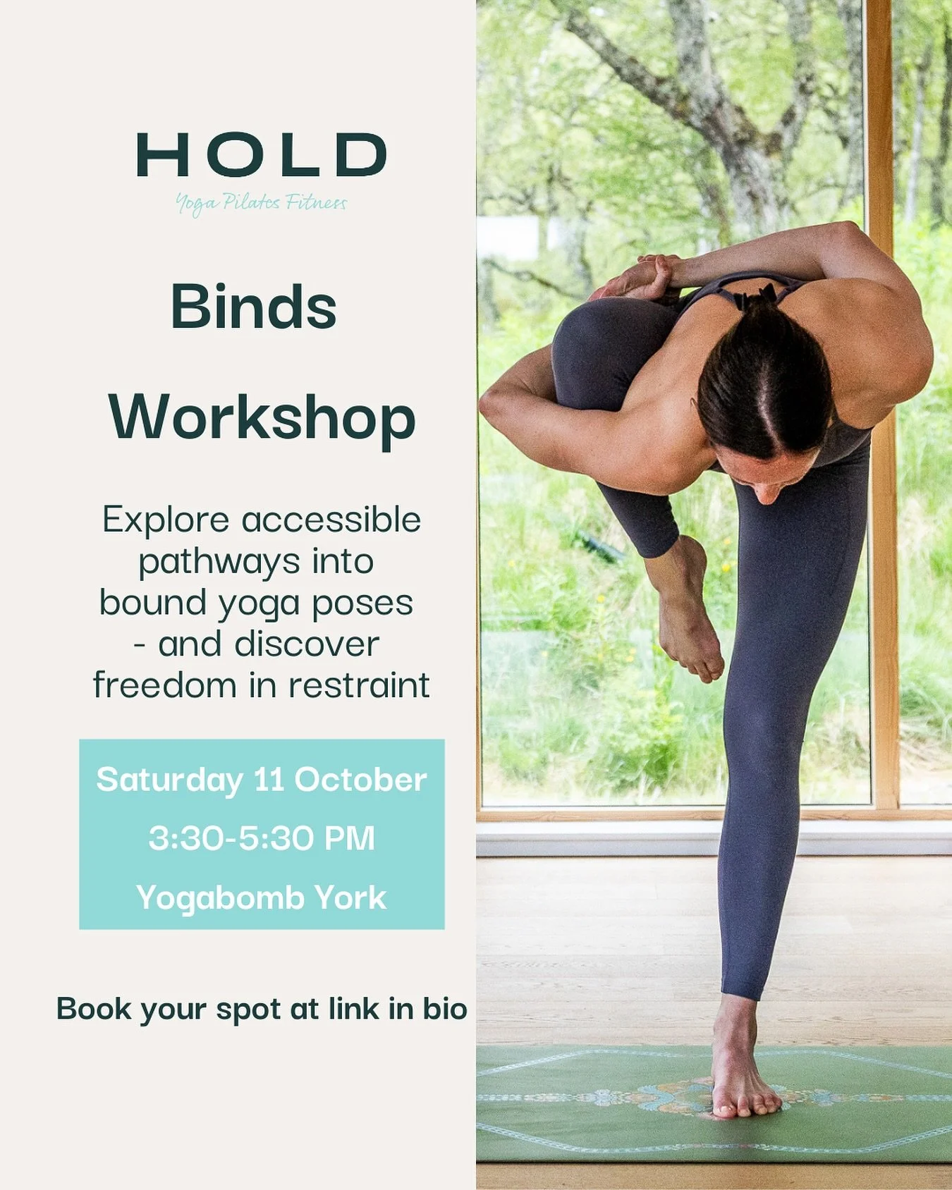 Ever felt stuck in a bind - literally? 😅
 Let&rsquo;s change that.

Join me for a two hour workshop dedicated to the art and function of yoga binds - and discover freedom in restraint.

🌀 We&rsquo;ll break down the mechanics 🌀 Explore accessible p
