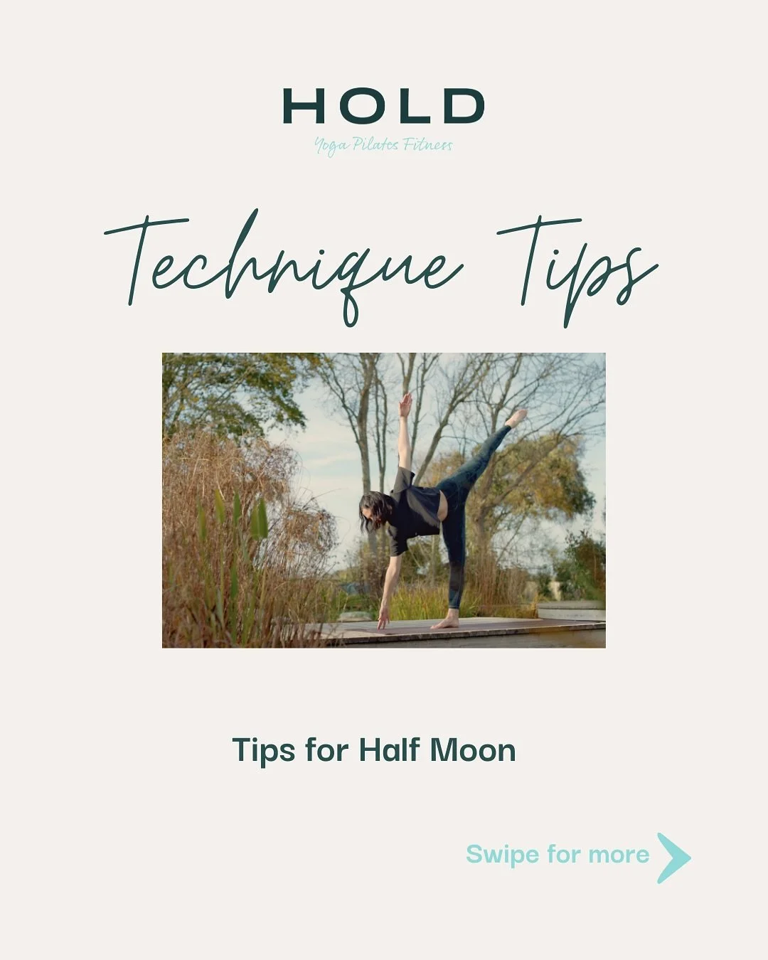 Half Moon Pose: where strength meets lightness 🌙 

Balancing on one leg can feel wobbly, but a few simple cues make all the difference.

Here are 5 ways to feel more steady, spacious and strong in Half Moon &gt;&gt;&gt;

Remember: wobbling is a rite