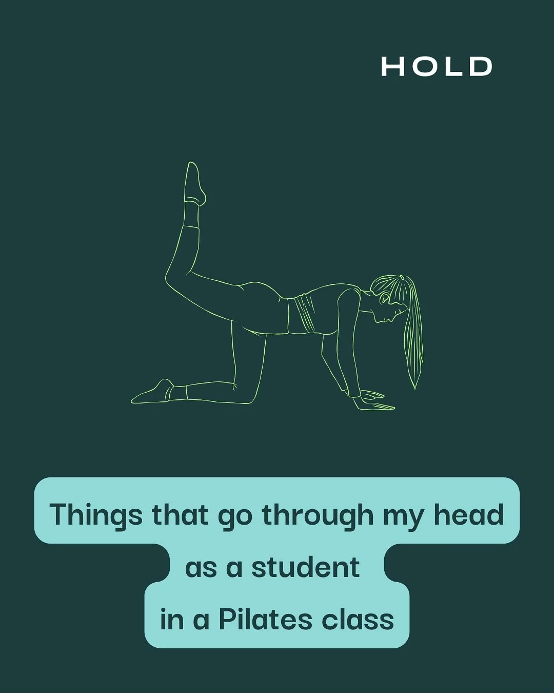Slides 1 + 6 in particular, am I right?! 

Even as a teacher, when I&rsquo;m the one in class, it&rsquo;s exactly the same.

We&rsquo;re all in the struggle together.

And somehow&hellip; we love it.

#pilateslife #pilateshumor #pilatesjourney #pilat