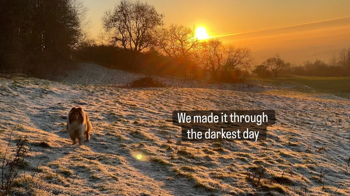 Congrats, you (northern hemisphere) guys. We made it 🙌🏼 🙌🏼 🙌🏼

I kind of wish we could go into hibernation until the daffodils and tulips appear&hellip; who is with me?! 

#wintersolstice #darkestday #seasonalliving #onwardsandupwards