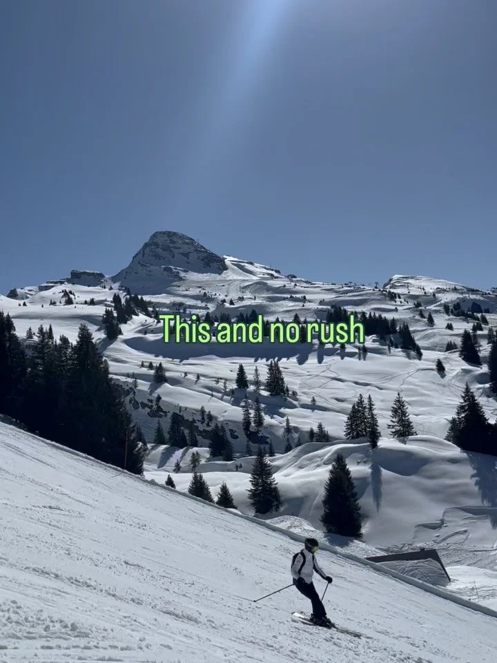 Blue skies. Crisp mountain air. Exhilarating movement. Deep sleep. 

I know it&rsquo;s a privilege. I also know that recharging the mind, body and soul aren&rsquo;t optional.

I don&rsquo;t take any of it lightly - or for granted.

Wherever possible,