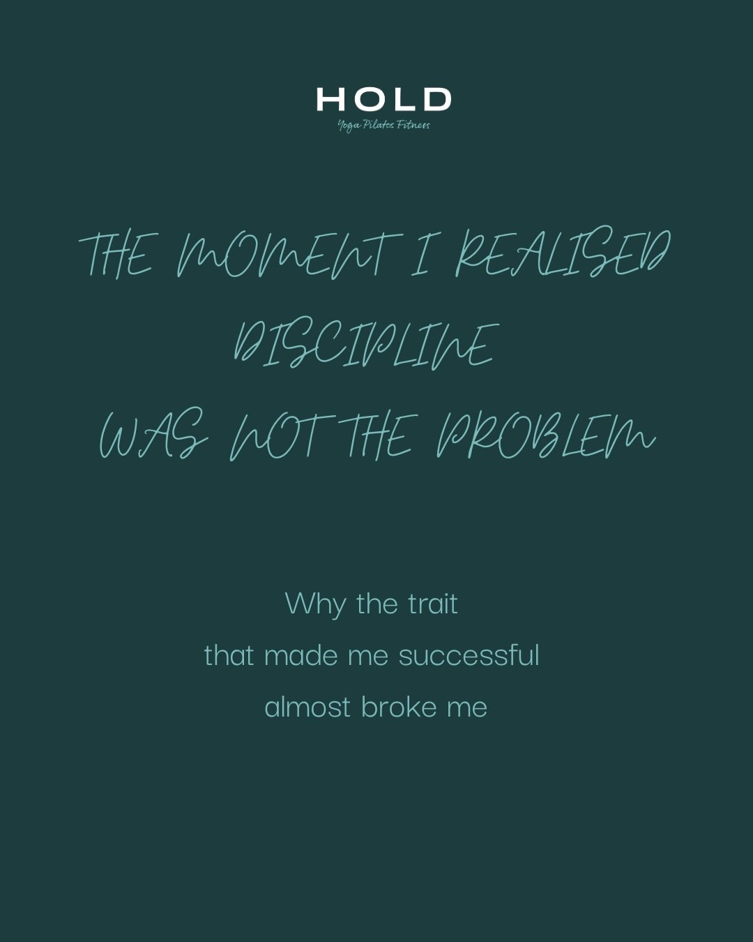 I spent years strengthening my capacity to endure stress.

I spent almost no time strengthening my capacity to recover from it.

My latest Substack essay explores the moment I realised discipline wasn&rsquo;t the problem.

Comment SUBSTACK below and 