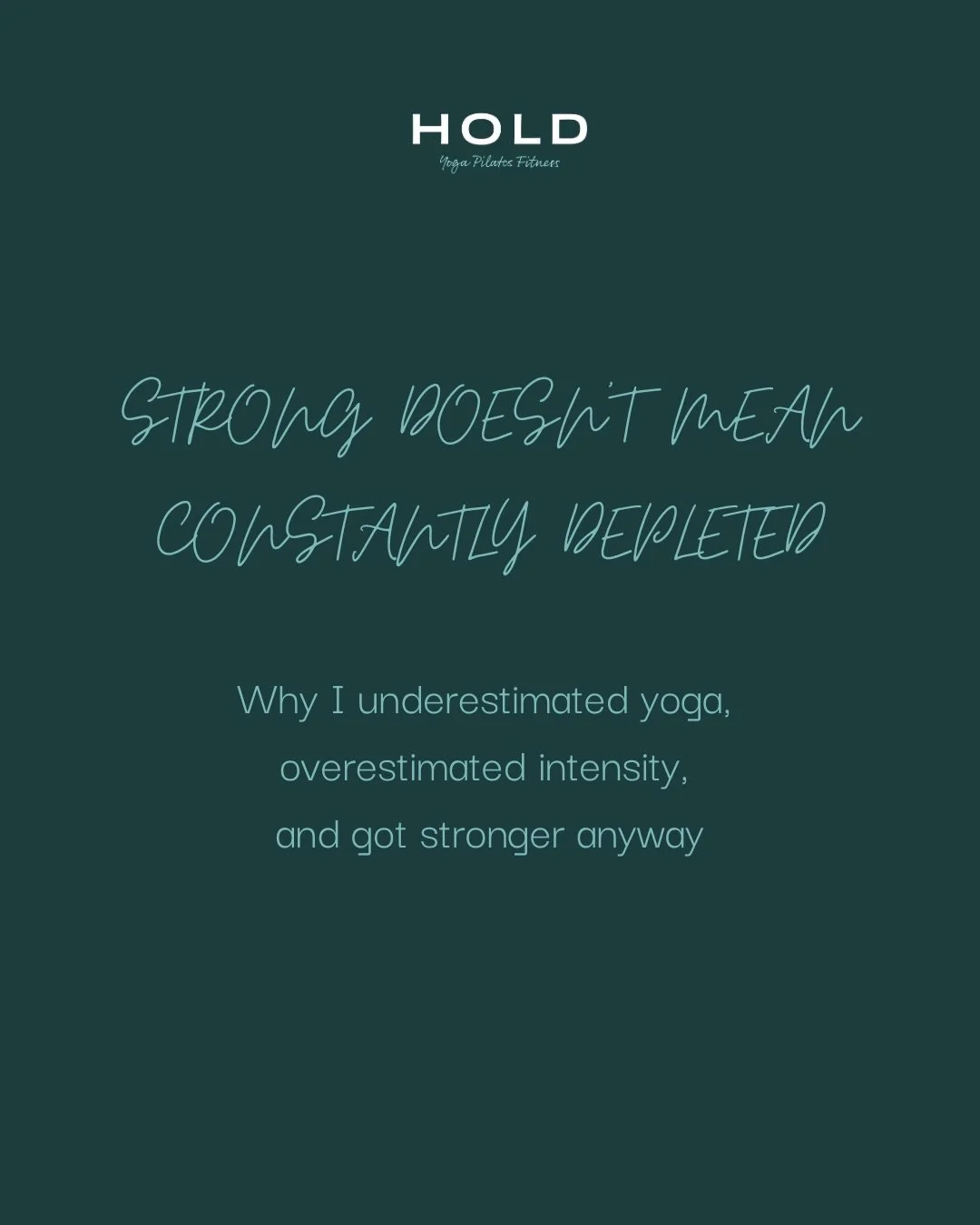 Confession:

I spent a large portion of my life assuming that the more wrecked I felt after exercise, the more effective it had been.

This turned out to be... not entirely correct.

My latest Substack explores how burnout, yoga, and a slightly wiser
