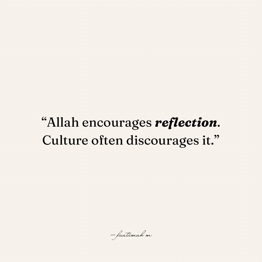 Allah Says: Will You Not Think? Culture Says: Don’t Ask Questions.