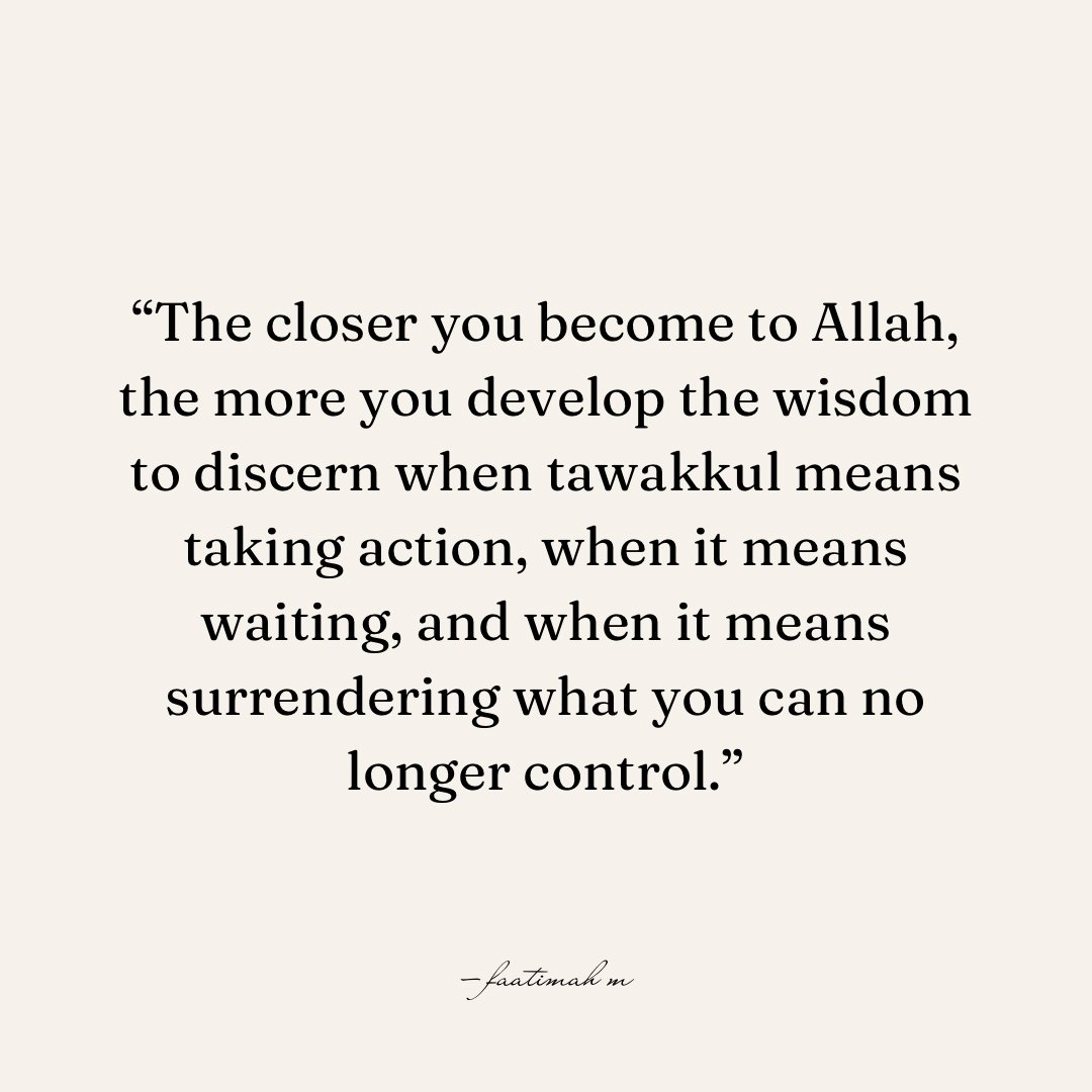 Tawakkul and Wisdom