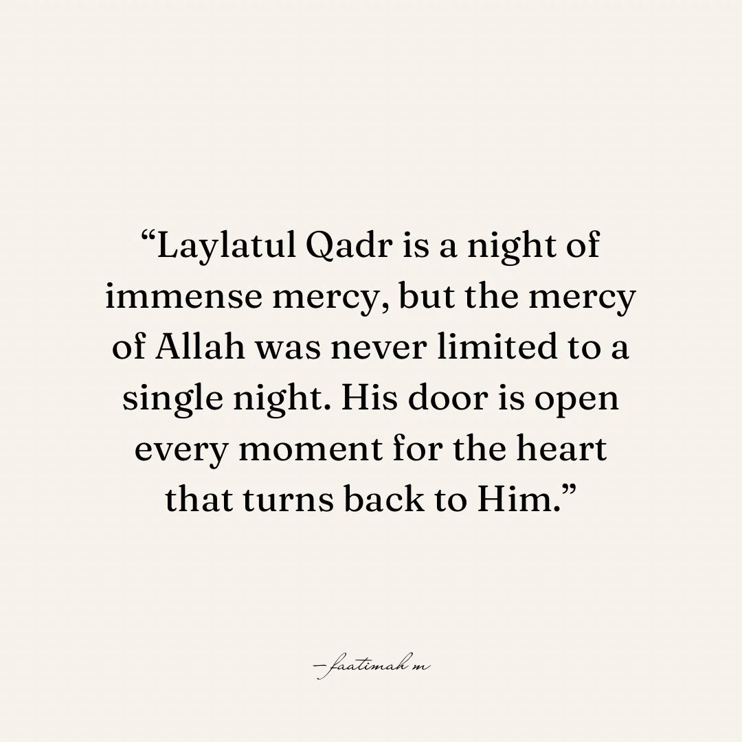 Allah Is Available in Every Moment, Not Only on Laylatul Qadr