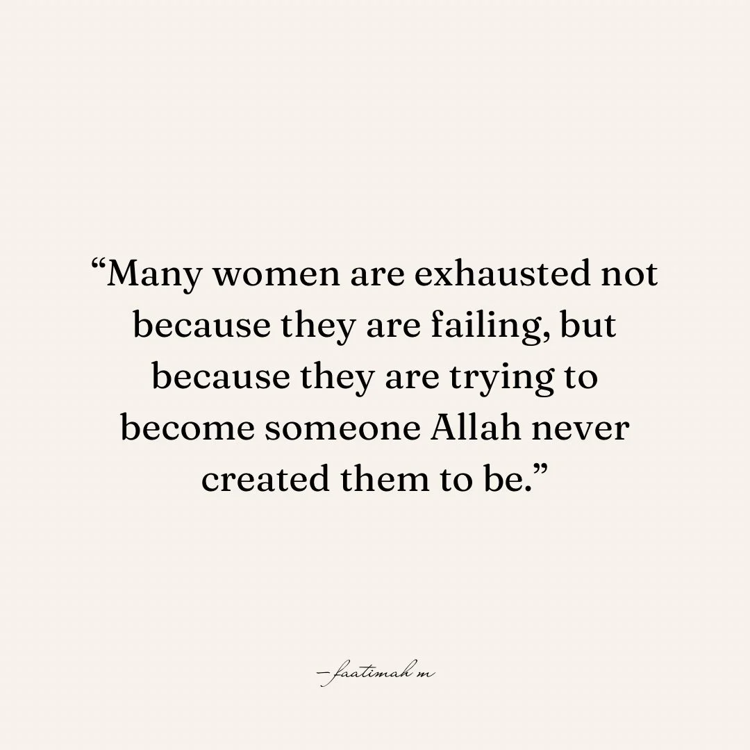 Making Peace With the Woman Allah Created You to Be