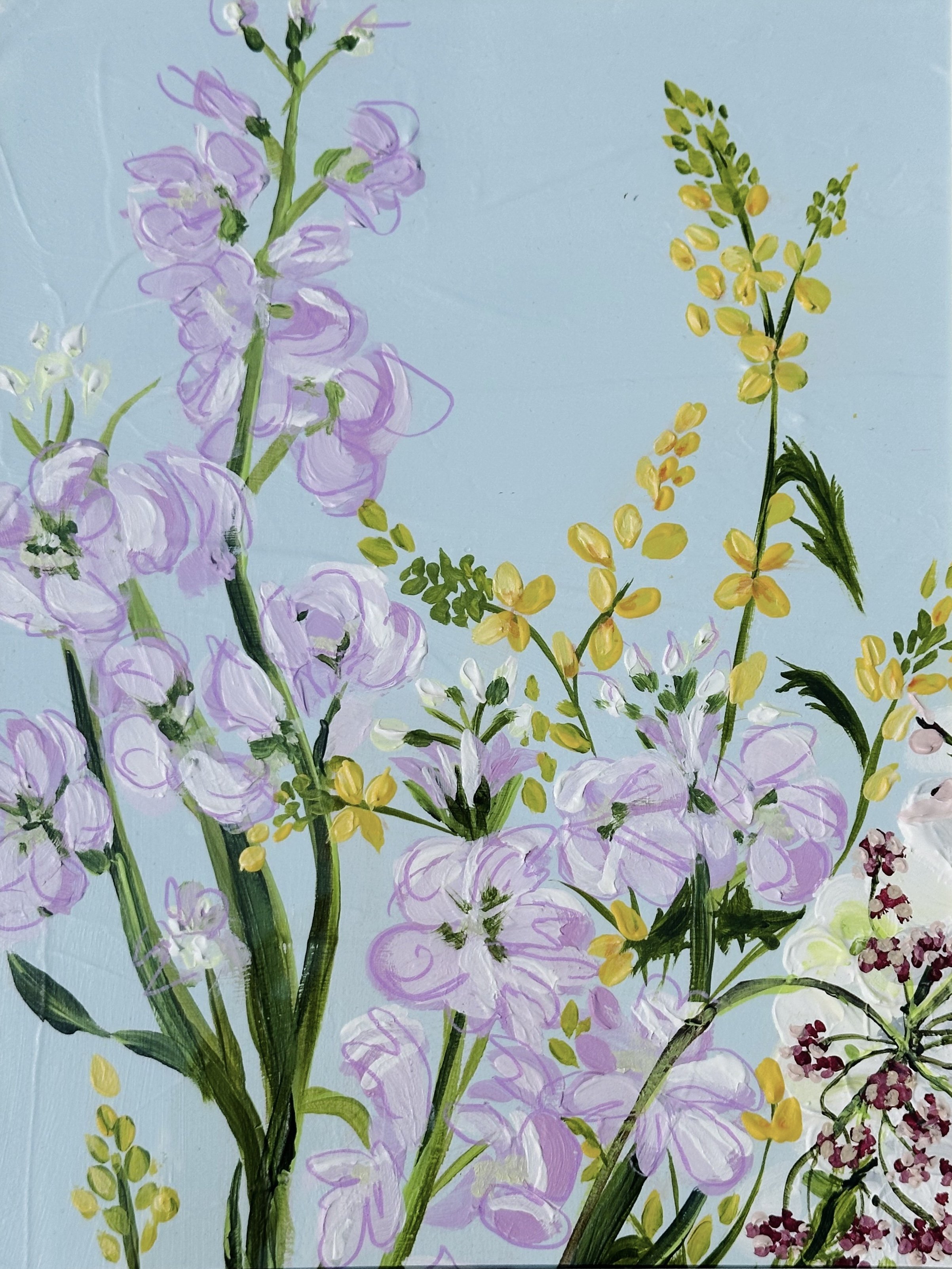 Snapdragon Painting Acrylic on Canvas