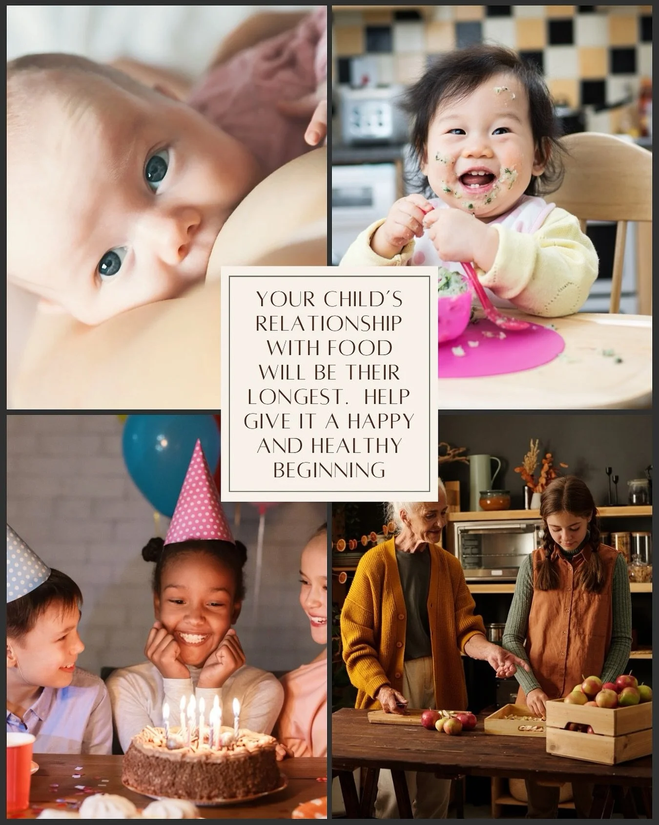 Our relationship with food starts from birth. It is with us through it all; the highest of highs and lowest of lows. It is complex and always evolving. As parents we cannot control everything our children eat but we can help support and nurture healt