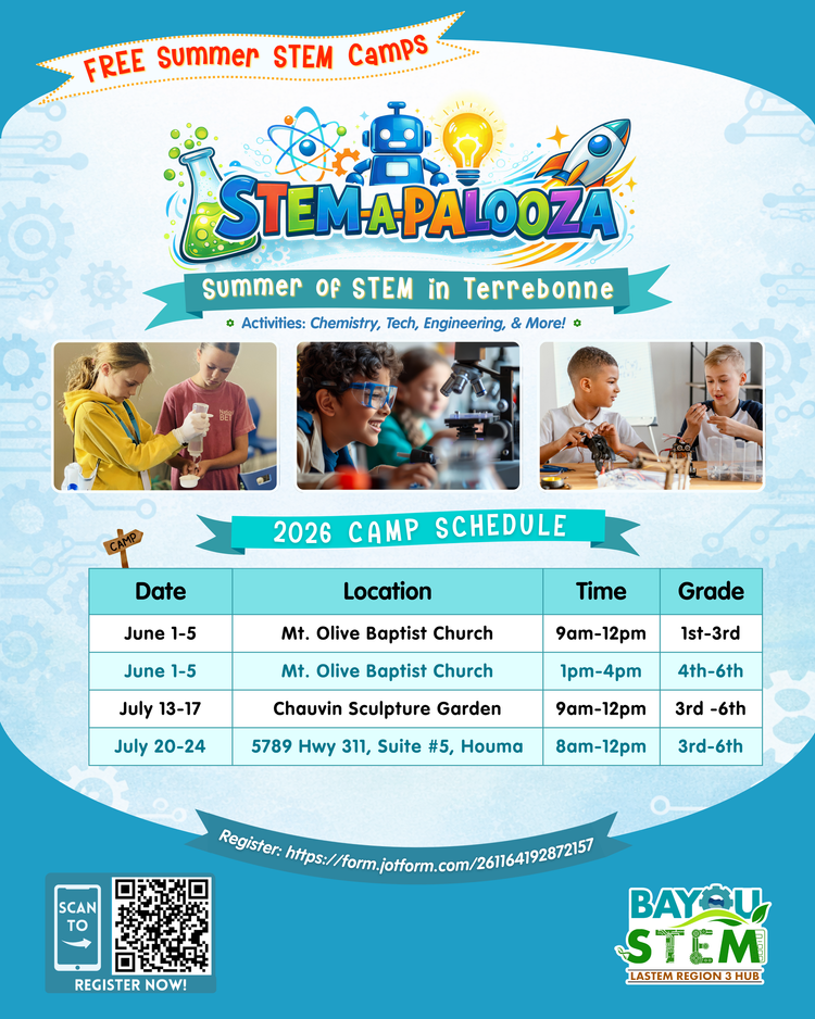 Terrebonne Summer of STEM Camp – Mt. Olive