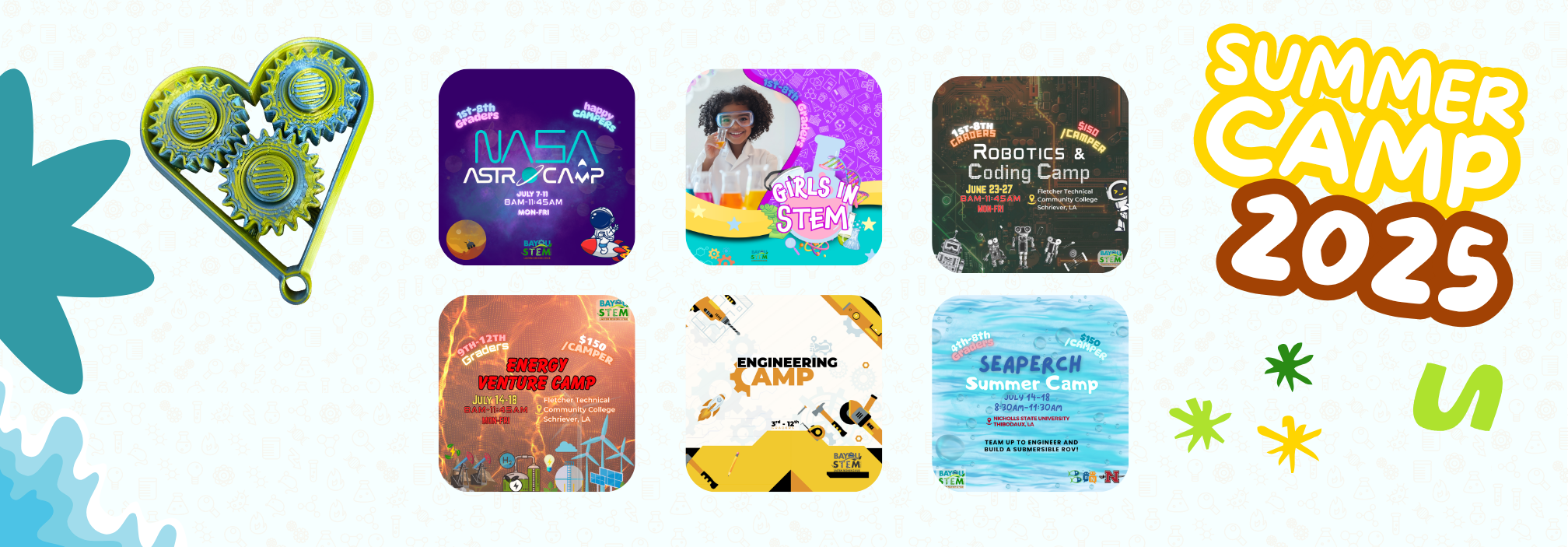 2025 summer camp flyers