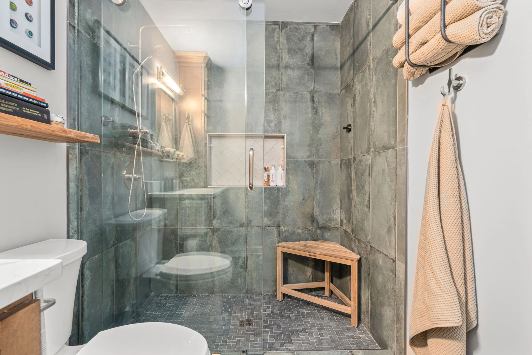 Spacious Walk In Shower