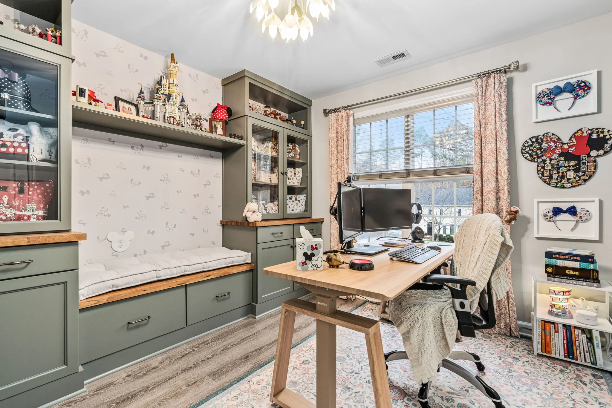 Youthful adulting with full wall built-ins