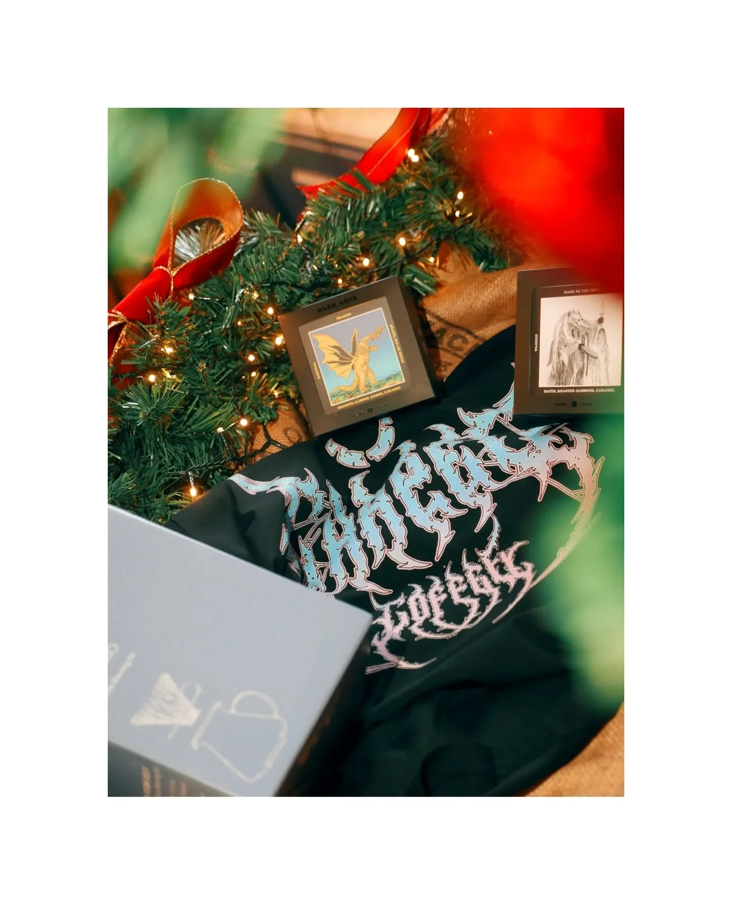 Looking for some Christmas gifts? We got you covered.

We have our shelves packed with delicious @darkartscoffee , Chapel Merch &amp; Brewing Equipment for the coffee lovers in your life.