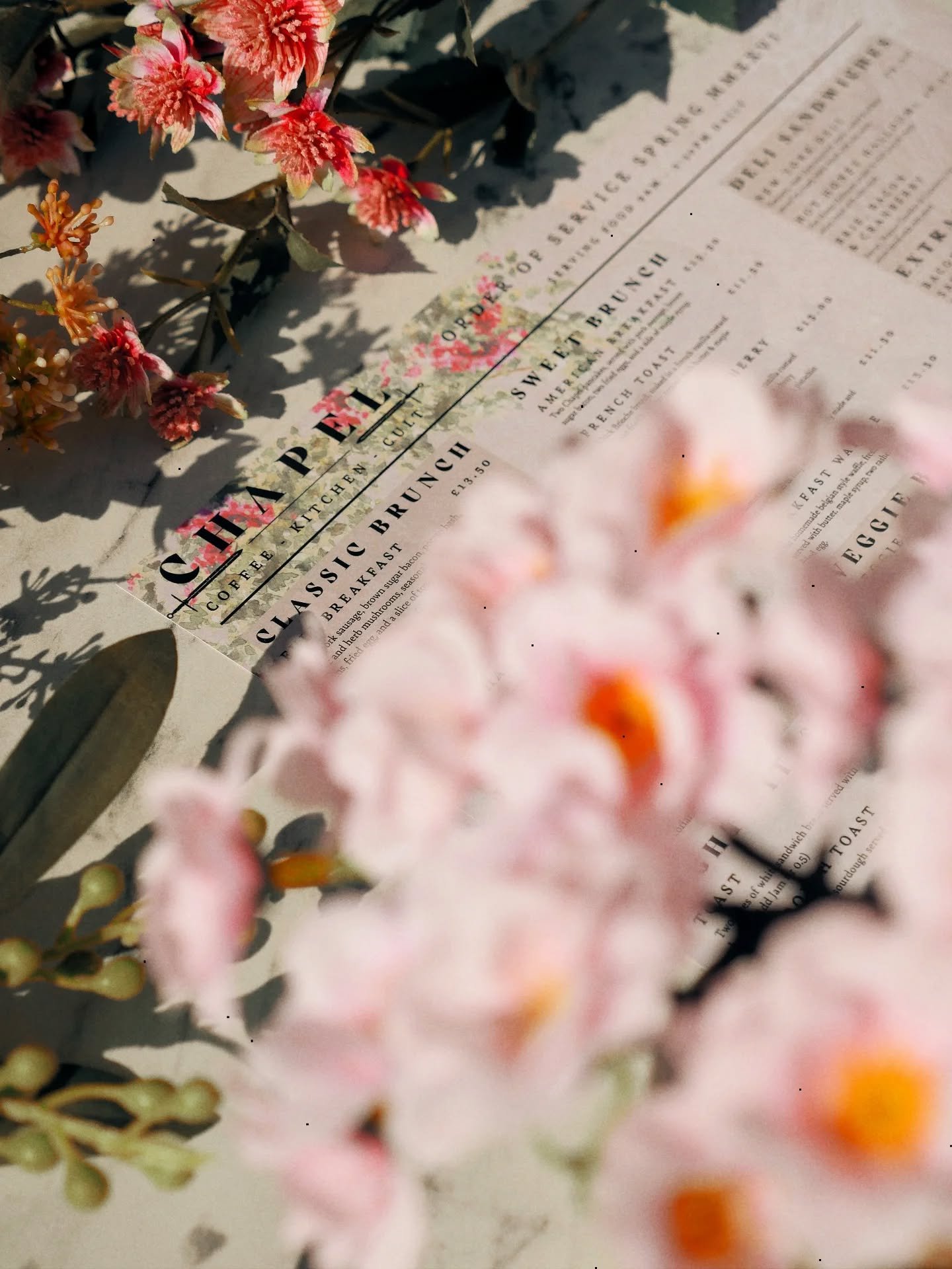 Our Spring order of service goes live tomorrow.

Fresh dishes, bright floral flavours, seasonal drinks... all to be enjoyed indoors, outdoors, with friends, shared or solo in the sunshine.

We're excited to share it with you.

⛪️🖤