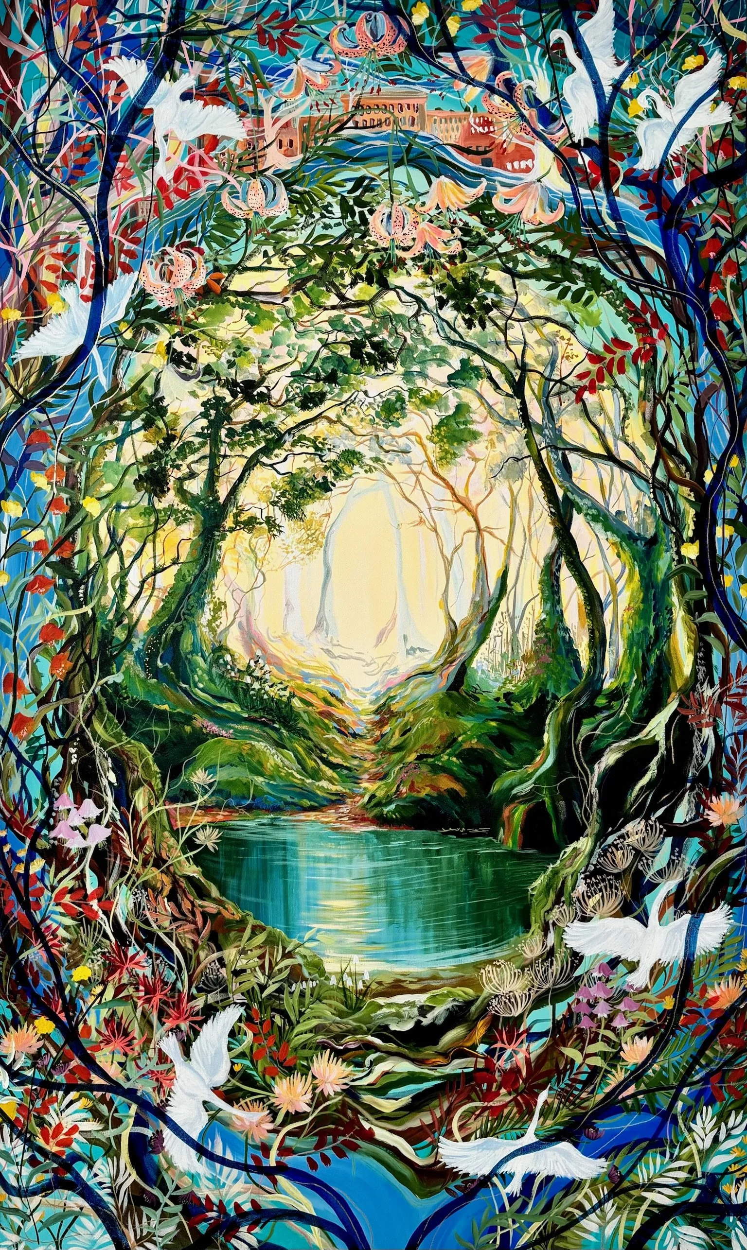 "Éa" (2025)
36 x 60 inch, acrylic & ink
(Available)