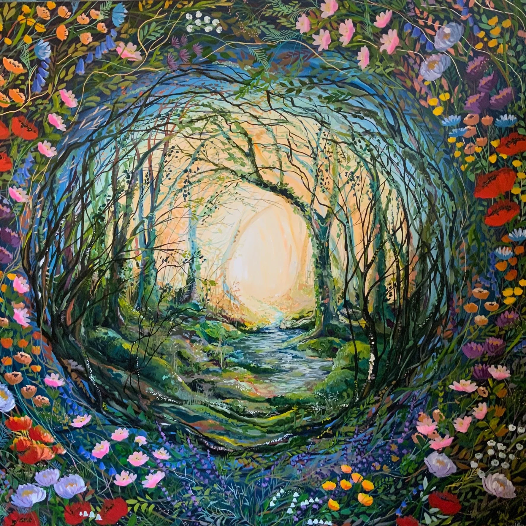 "Tobar" (2023)
48 x 48 inch, oil on canvas
(Sold)